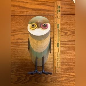 Wood and Metal Owl